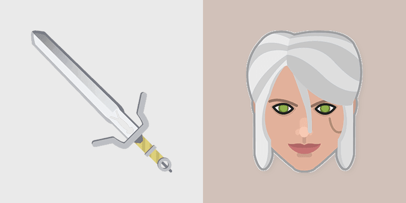Custom Ciri Mouse custom cursor pack preview for Chrome, Edge and Windows