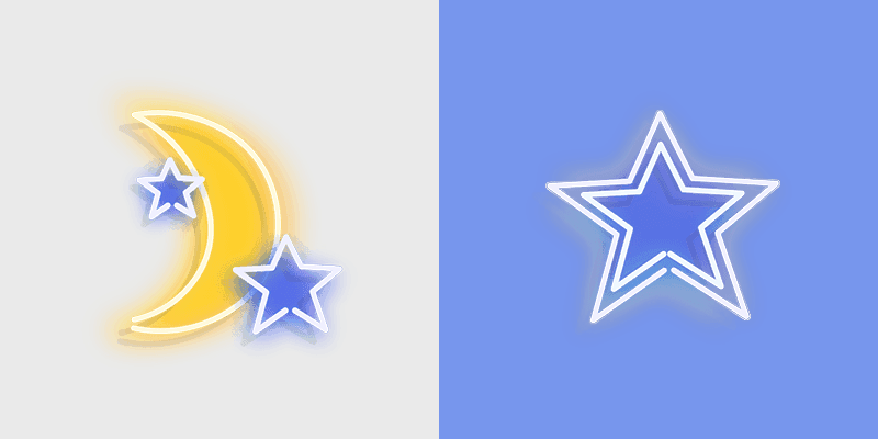 Moon Star custom cursor pack preview for Chrome, Edge and Windows