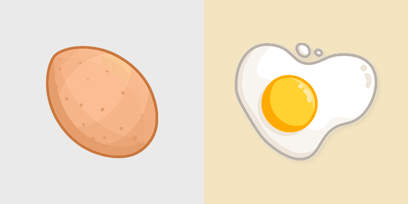 Egg custom cursor pack preview for Chrome, Edge and Windows