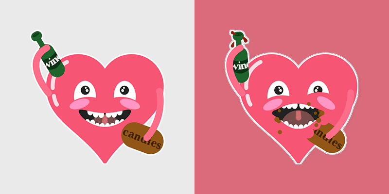 Valentine Charm custom cursor pack preview for Chrome, Edge and Windows