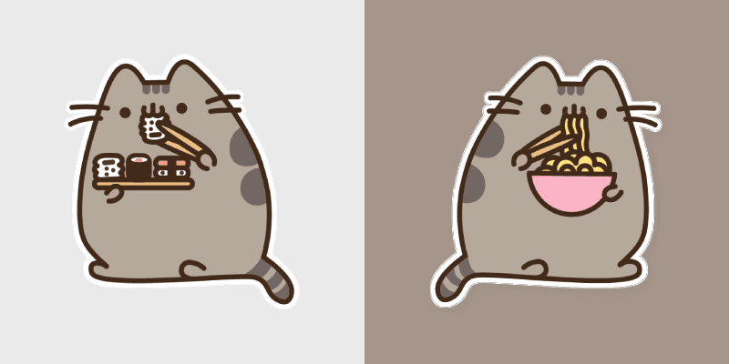 Pusheen Seasonal & Food custom cursor collection preview