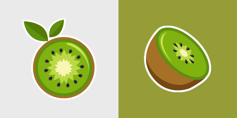 Custom Kiwi custom cursor pack preview for Chrome, Edge and Windows