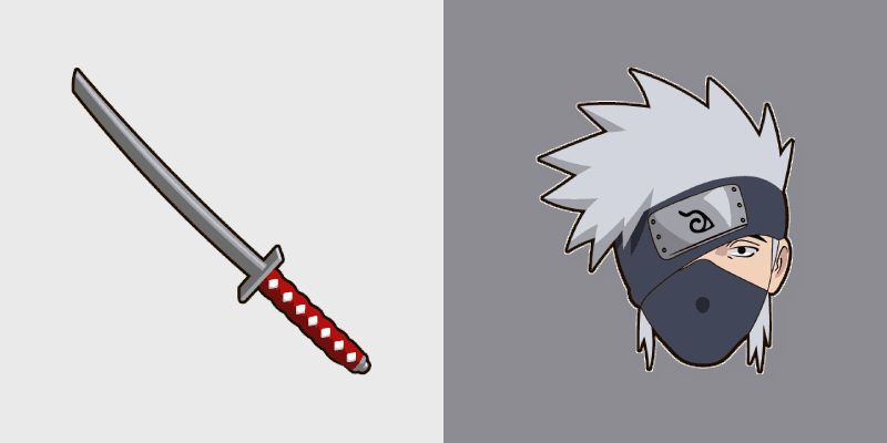 Kakashi Hatake custom cursor pack preview for Chrome, Edge and Windows