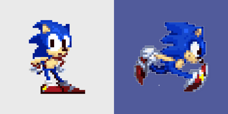 Sonic Pixel custom cursor pack preview for Chrome, Edge and Windows