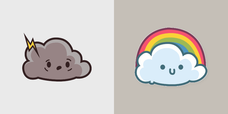 Adorable Cute Cloud Custom custom cursor pack preview for Chrome, Edge and Windows
