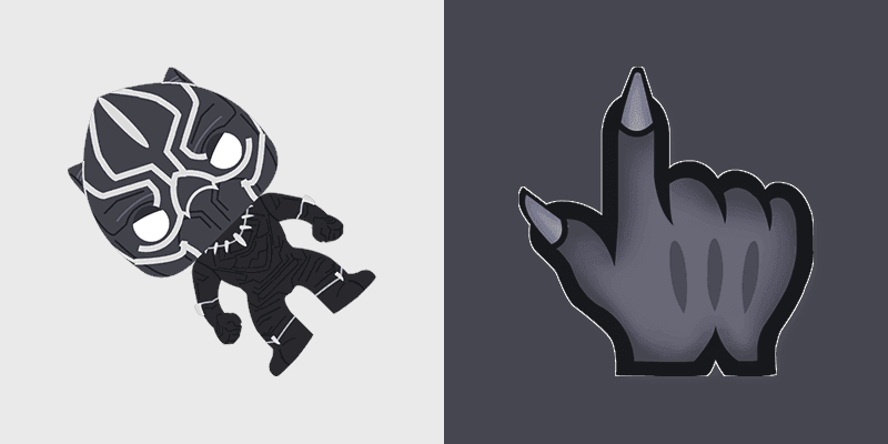 Black Panther Wakanda custom cursor pack preview for Chrome, Edge and Windows