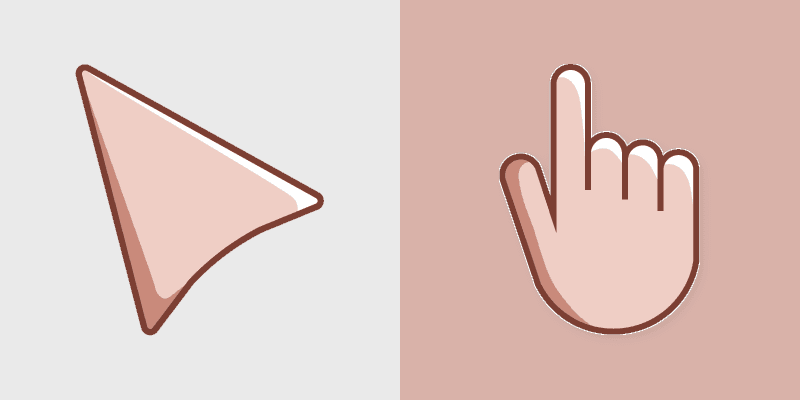 Dogwood Pink custom cursor pack preview for Chrome, Edge and Windows