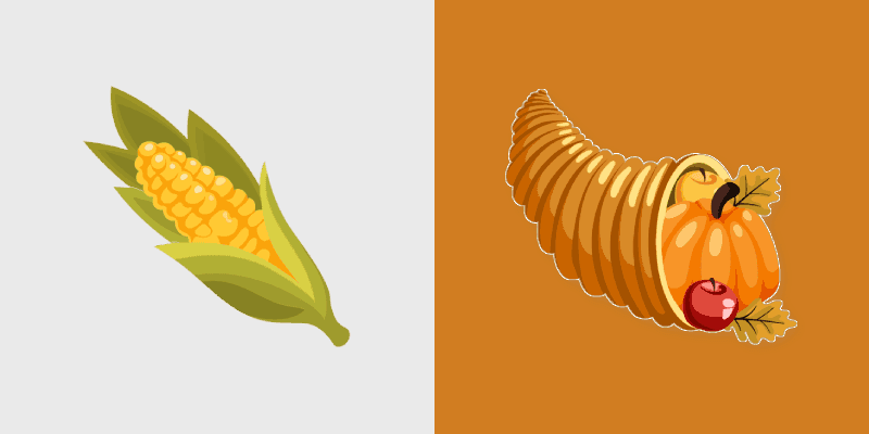 Holidays Thanksgiving custom cursor collection preview