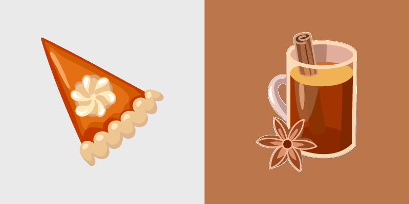 Pumpkin Tea custom cursor pack preview for Chrome, Edge and Windows