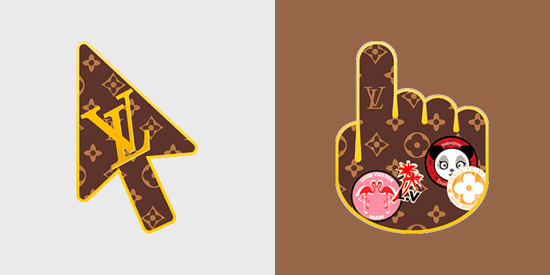Louis Vuitton LV custom cursor pack preview for Chrome, Edge and Windows