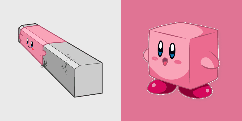 Kirby Meme custom cursor pack preview for Chrome, Edge and Windows