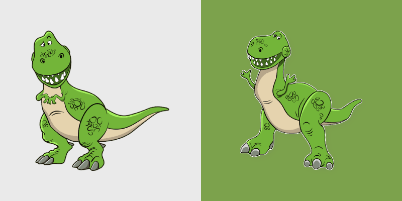 Toy Story Rex custom cursor pack preview for Chrome, Edge and Windows