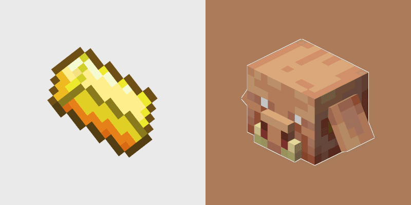 Gold Ingot Piglin custom cursor pack preview for Chrome, Edge and Windows