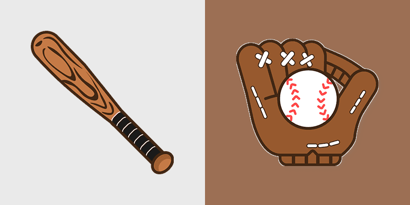 Baseball custom cursor pack preview for Chrome, Edge and Windows