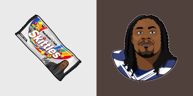Marshawn Lynch custom cursor pack preview for Chrome, Edge and Windows