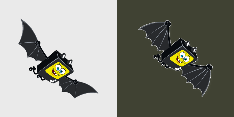 Bat-Sponge Flying custom cursor pack preview for Chrome, Edge and Windows