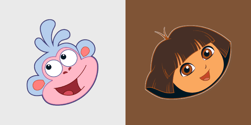Dora & Boots custom cursor pack preview for Chrome, Edge and Windows