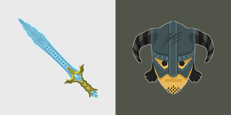 Chillrend Skyrim custom cursor pack preview for Chrome, Edge and Windows
