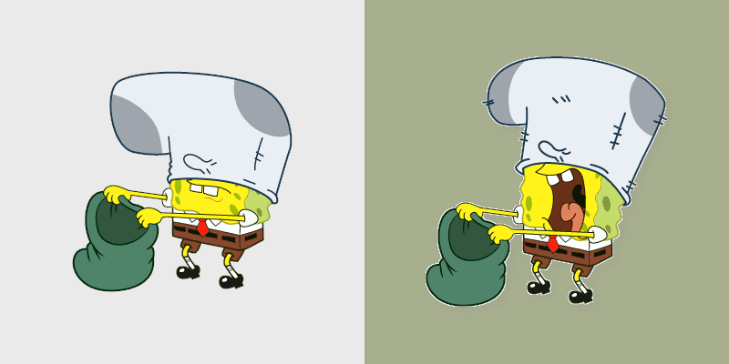Bank Robbery SpongeBob custom cursor pack preview for Chrome, Edge and Windows