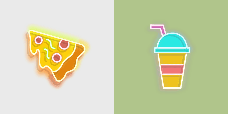 Pizza Drink custom cursor pack preview for Chrome, Edge and Windows