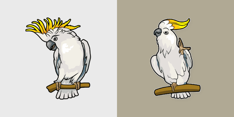 Cockatoo custom cursor pack preview for Chrome, Edge and Windows