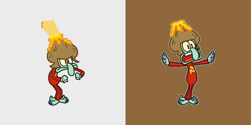 Spongebob Captain Magma custom cursor pack preview for Chrome, Edge and Windows