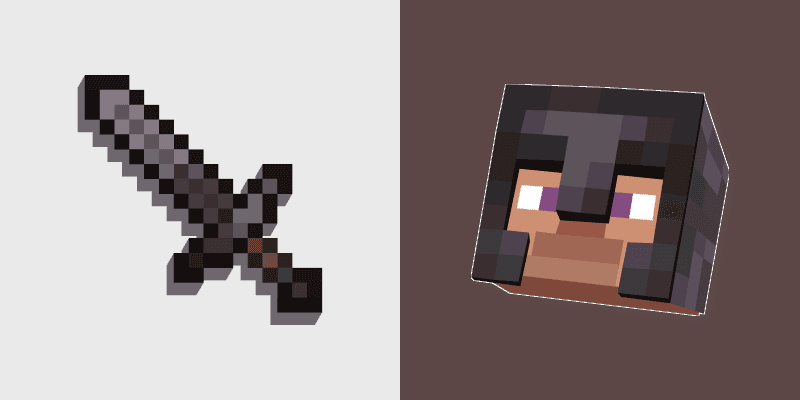Netherite Sword Armor custom cursor pack preview for Chrome, Edge and Windows