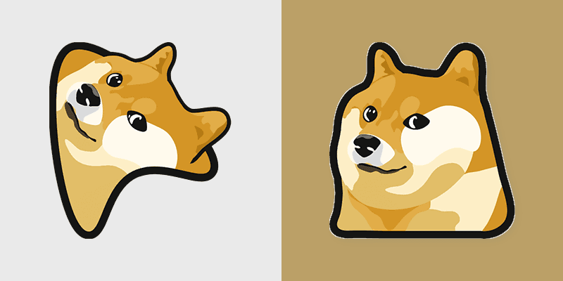 Doge Shiba custom cursor pack preview for Chrome, Edge and Windows