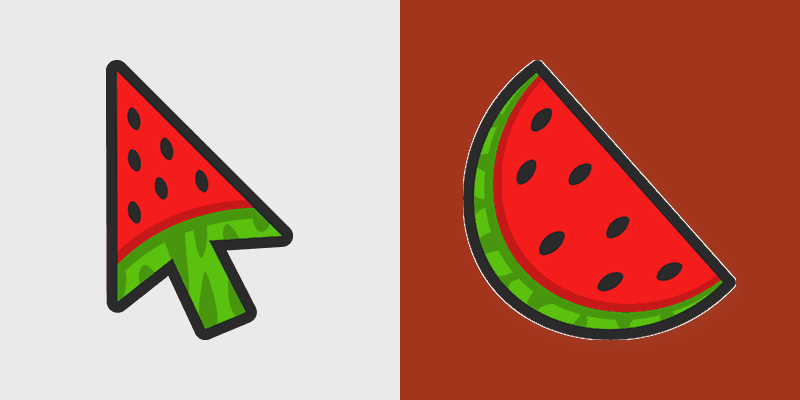 Fruits Berries & Sweet custom cursor collection preview