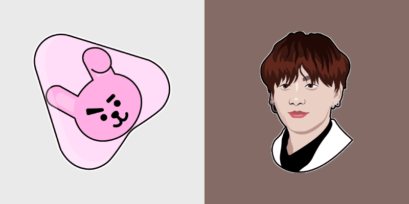 Cute Cursor Pack by Jungkook preview for Chrome, Edge and Windows