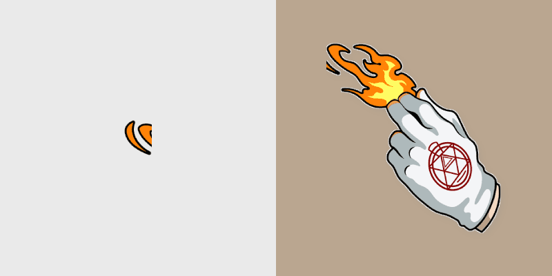 Roy Mustang custom cursor pack preview for Chrome, Edge and Windows
