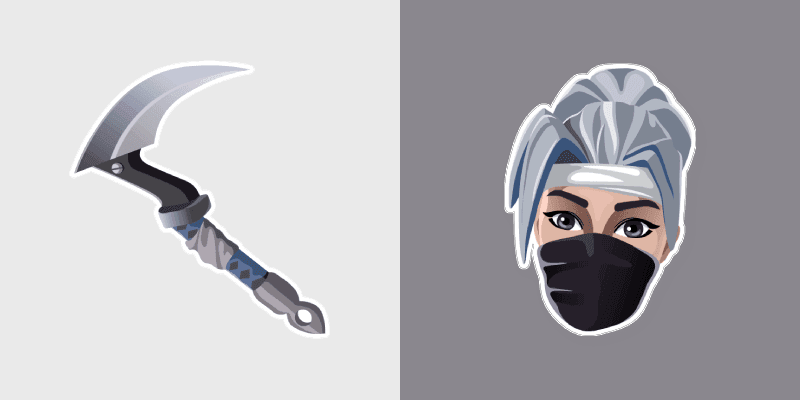 Kuno Dual Kama custom cursor pack preview for Chrome, Edge and Windows