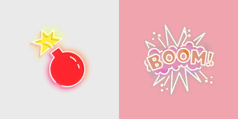 Explosive custom cursor pack preview for Chrome, Edge and Windows