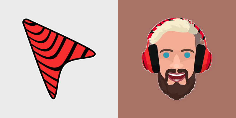 PewDiePie custom cursor pack preview for Chrome, Edge and Windows