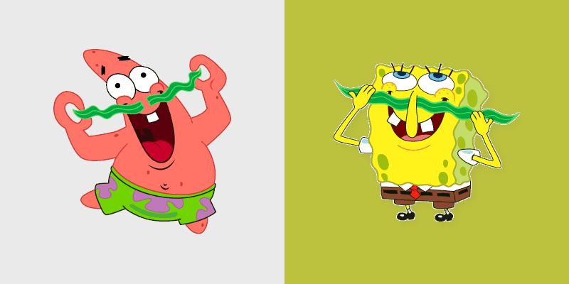 Spongebob Adventure custom cursor pack preview for Chrome, Edge and Windows