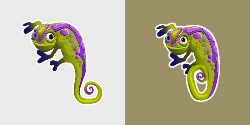 Camo Chameleon custom cursor pack preview for Chrome, Edge and Windows