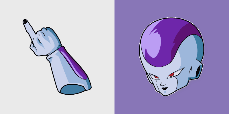 Frieza custom cursor pack preview for Chrome, Edge and Windows