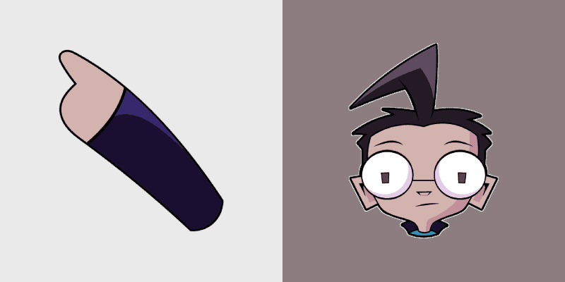 Zim & Dib custom cursor pack preview for Chrome, Edge and Windows