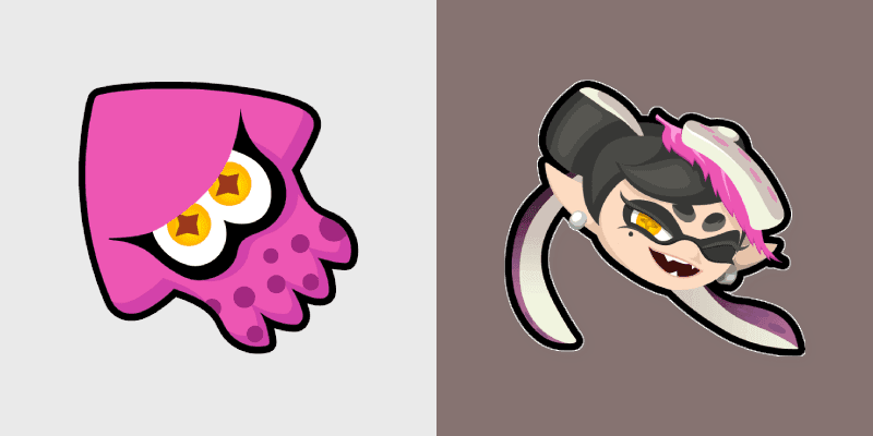 Callie Squid Sister custom cursor pack preview for Chrome, Edge and Windows