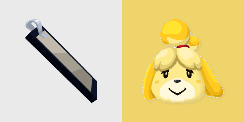 Isabelle Clipboard custom cursor pack preview for Chrome, Edge and Windows