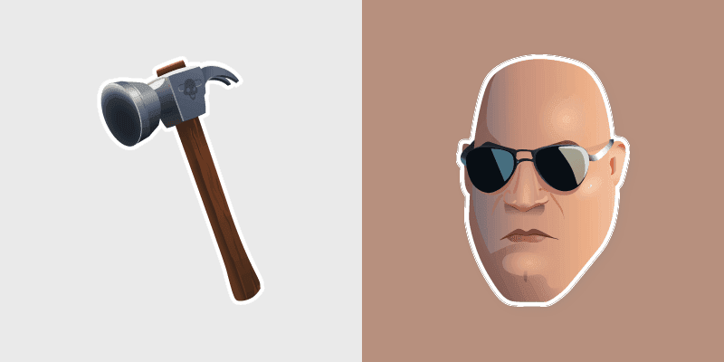 Brutus Hack Smash custom cursor pack preview for Chrome, Edge and Windows