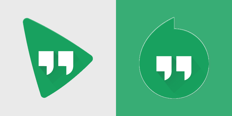 Google Hangouts custom cursor pack preview for Chrome, Edge and Windows