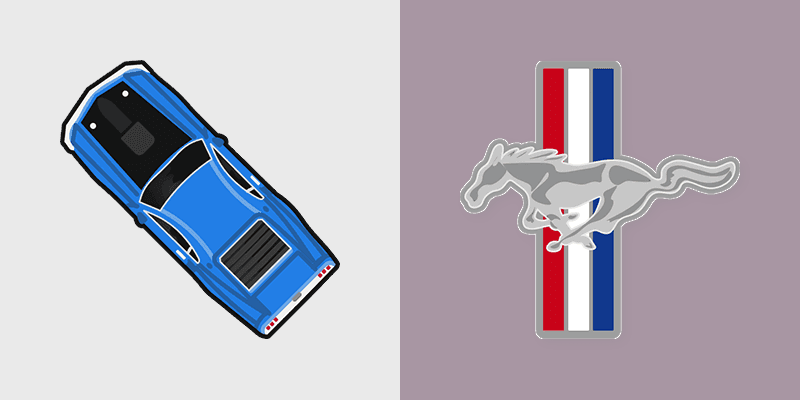 Ford Mustang Boss 1969 custom cursor pack preview for Chrome, Edge and Windows