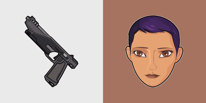 Star Wars Sabine Wren custom cursor pack preview for Chrome, Edge and Windows