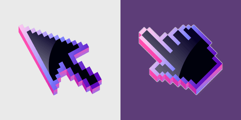 Pixel Perfection custom cursor pack preview for Chrome, Edge and Windows