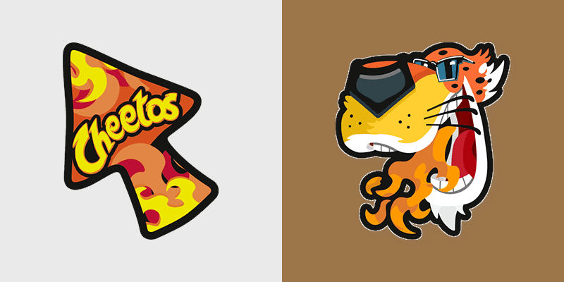 Hot Snacks custom cursor pack preview for Chrome, Edge and Windows