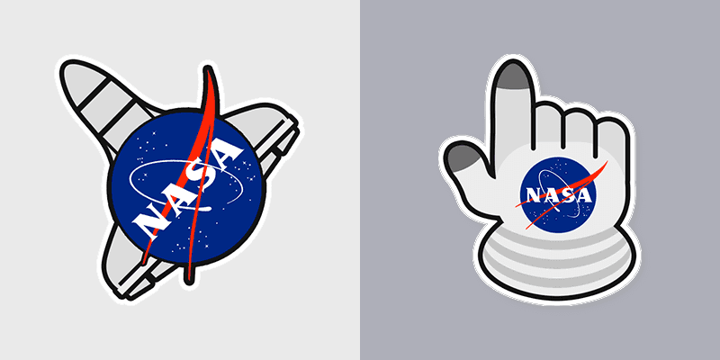 Space Adventure custom cursor pack preview for Chrome, Edge and Windows