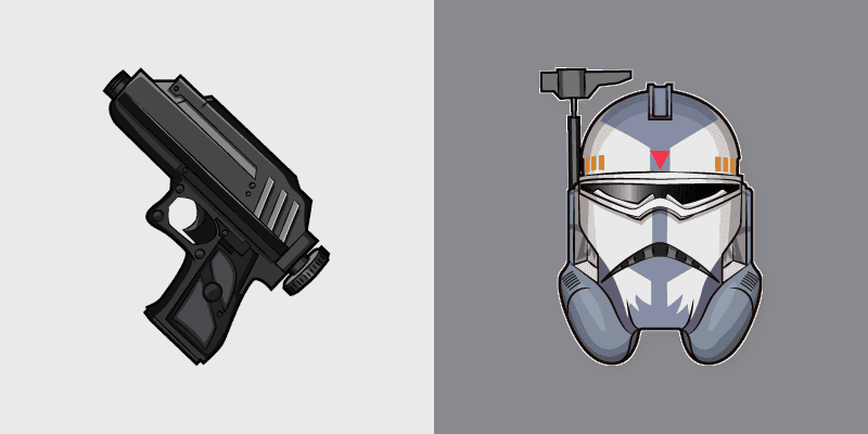 Star Wars Cute Wolffe Blaster custom cursor pack preview for Chrome, Edge and Windows