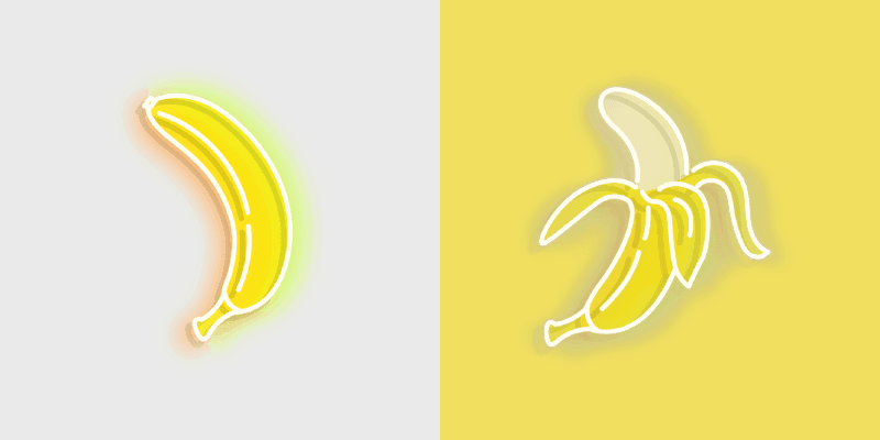 Banana custom cursor pack preview for Chrome, Edge and Windows