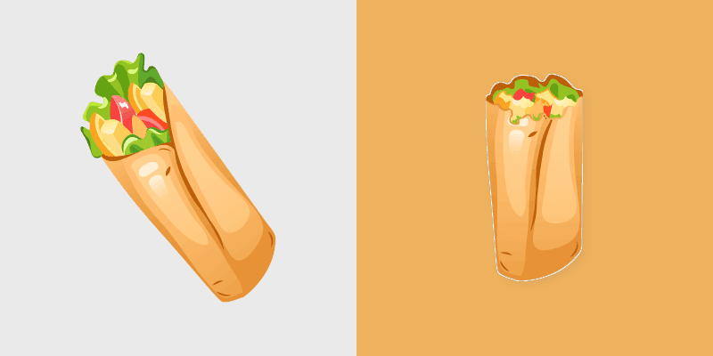 Gourmet Burrito custom cursor pack preview for Chrome, Edge and Windows